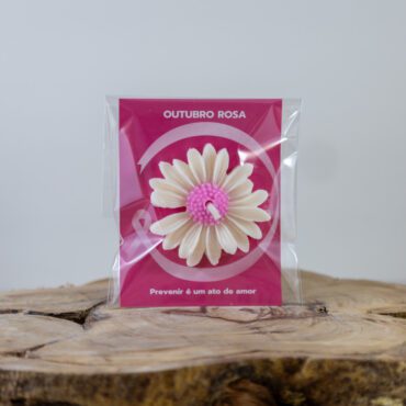 Mini Vela Aromática Margarida 20g – Personalizável